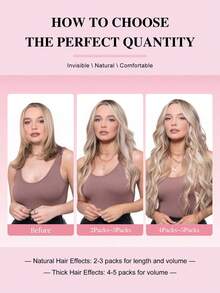 Rambut Manusia Asli Remy 12-24 inci Lurus, Ekstensi Rambut Tempel, Alami, Berkualitas Tinggi, Halus, Tanpa Sambungan, Tak Terlihat, Ekstensi Rambut Tempel PU, 20 PCS 50G/Paket, Untuk Salon, Kostum Halloween - S22/613 - View 9