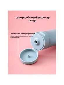 6 buah Botol Portabel Isi Ulang 60ml, Set Perlengkapan Perjalanan, Wadah Botol Terpisah untuk Perlengkapan Mandi, Set Dispenser Sabun (Dengan Stiker Label) - Beraneka warna - View 7