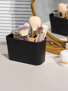 1PC Bathroom Toothbrush Holder With Bamboo Divider, Electric Toothbrush Stand, Toothbrush And Toothpaste Storage Organizer For Countertop - Multicolor - View 3