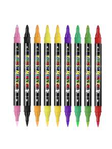 Fabric Marker Pen Is Washable, T-Shirt Clothes Painting Fabric Pen Is Waterproof, And The Fabric Pen Does Not Fade (Available In Single And Double Head Versions) - multicolor - View 13