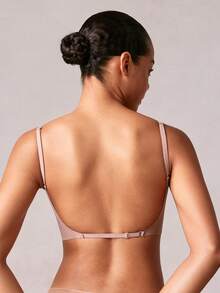 Veilyse 1pc Summer Backless Invisible 3-Way Convertible Women Brafor Summerfor Summer - Coffee Brown - View 9