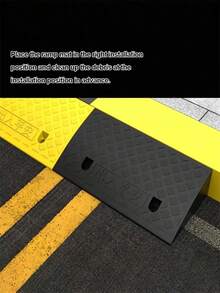 2 Pieces/1 Piece Set Of Heavy-Duty PE Portable Car Curb Ramp, Featuring A Slip-Resistant Traction Surface, Suitable For Use With Lawnmowers, Vehicle Access/Egress, And Pet Ramps. - Multicolor - View 7