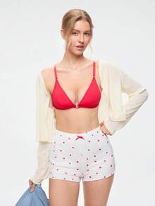 Bonmuse 3件組女款前扣式無縫無鋼圈內衣，適合夏季 - 彩色 - 查看 9