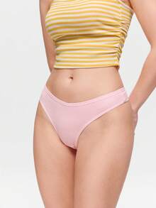 Bonmuse 5pcs/Pack Women's Comfortable Thong Panties, Soft Underwear Suitable For Sports And Daily Wear, Multi-Pack, Size XS-XL, All Season - Multicolor - View 10