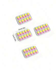 MINKOJA 1/4Pcs Miniature Simulation Pill Models For Dollhouse, Various Colors, Exquisite Workmanship And Realistic Design, Perfect For Dollhouse Decorations, DIY Ornaments And Scene Shooting Props - Multicolor - View 8