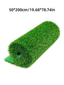 1PC Simulated Premium Extra Large Lawn Artificial Grass Green Base Realistic Lifelike Texture Like Nature Gift For Garden Yard Balcony Instant Create Relaxing Holiday Vibe Rustic Living No Need Mowing Durable Low Maintenance Turf Mat - Premium green/green background - View 7