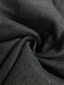 Elenzga Abrigo cruzado con cuello de solapa, para invierno - Negro - Ver 8