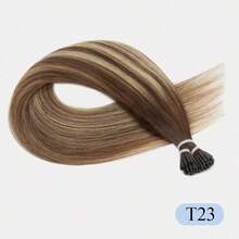 18英吋 50G I Tip 真人髮接髮 挑染色 直髮 Remy 髮 預接髮 質地柔軟順滑 易佩戴 適合派對、婚禮與日常 - 彩色 - 查看 19