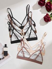 SHEIN 女款無鋼圈內衣5件組 - 彩色 - 查看 2