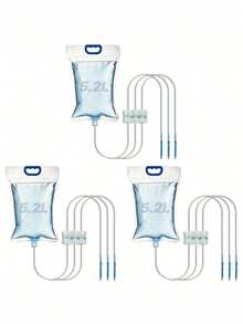 5.2L Large Capacity Plant Watering Device, 1 Water Bag, With 3 Drippers, Can Water 3 Plants Simultaneously, Adjustable Water Flow Valve Suitable For Different Plant Watering Needs, S-Shaped Hook, Excellent Outdoor Garden Irrigation - multicolor - View 14