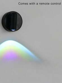 1PC Motion Sensor RGB Rainbow Projector Light, 2 Styles, 350° Rotatable, Remote Control, Magnetic Mount, Type-C Rechargeable, For Bedroom & Living Room Decor, Ideal Gift - RGB with remote control - View 12