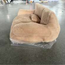 1pc All-Season Pet Sofa Bed, Washable And Detachable Pet Sofa Cover, Multifunctional Plush Pet Rest Chair With Backrest, Comfortable Dog Bed Cat Nest Is Suitable For Indoor Living Room. - Khaki - View 4