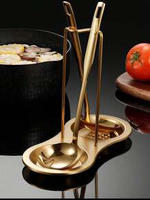 Tempat Sendok Hot Pot Berlapis Titanium; Rak Saringan dan Rak Penyimpanan Dapur Minimalis Gaya Barat; Rak Peralatan Makan Multifungsi. - MultiWarna - View 7