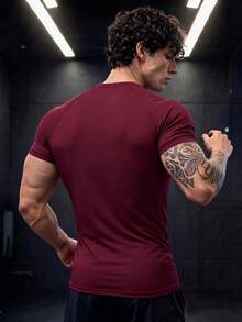 Gym Rark Camiseta deportiva de manga corta con estampado geométrico y mangas raglán para hombre - Multicolor - Ver 2