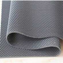 Hollow Anti-Slip Mat, PVC Grid Hollow Design, Gray, Specially Designed For Swimming Pool/Bathroom/Shower, Also Suitable For Kitchen/Bathroom/Dining Room/Bar/Garage. This Multipurpose Durable Mat Is Easy To Clean And Store. - grey - View 9