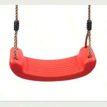 1pc Swing Chair, Outdoor Swing Seat, Hanging Plastic Tree Chair With Ropes, Durable Non-Slip Swing, Easy Assembly - Multicolor - View 8