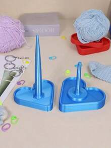1Piece Home Textile Printed Yarn Spool Spinning Wheel AFor Handmade Craft Knitting Weaving Learning Tool High Quality Trending Now - Dual Axis - View 4