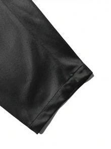 SHEIN LUNE CURVE 大尺碼女款休閒百搭春秋長袖聖誕新年西裝外套 - 黑色 - 查看 9