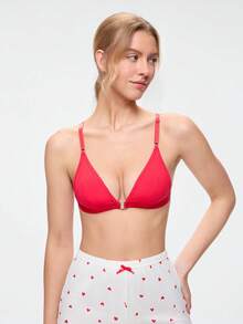Bonmuse 3件組女款前扣式無縫無鋼圈內衣，適合夏季 - 彩色 - 查看 4