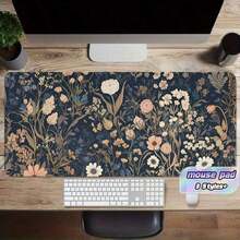 1 buah Alas Meja Bermotif Bunga, Alas Mouse Bermotif Bunga Vintage, Alas Mouse Gaming Ukuran Besar, Cocok untuk Dekorasi Kantor, Alas Mouse Laptop Besar dengan Tepi Jahitan, Perlengkapan Sekolah, Alas Mouse Gaming untuk Kembali ke Sekolah - MultiWarna - View 1