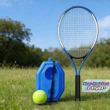 1 buah Alat Latihan Tenis dengan Tali Elastis, Latihan Mandiri untuk Pemula, Set Raket Tenis - MultiWarna - View 1