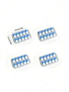 MINKOJA 1/4Pcs Miniature Simulation Pill Models For Dollhouse, Various Colors, Exquisite Workmanship And Realistic Design, Perfect For Dollhouse Decorations, DIY Ornaments And Scene Shooting Props - Multicolor - View 7