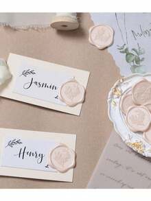 Christmas Wax Seal Stickers Self Adhesive, Vintage Envelope Seals For Wedding Invitations Gift Wrapping, Xmas Party DIY Craft Stationery Supplies, Romantic Thank You Card Sealing Scrapbook Decoration - multicolor - View 6