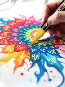 Fabric Marker Pen Is Washable, T-Shirt Clothes Painting Fabric Pen Is Waterproof, And The Fabric Pen Does Not Fade (Available In Single And Double Head Versions) - multicolor - View 11
