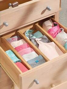 1/2/4 PCS Adjustable Expandable Spring Loaded Drawer Dividers Organizers Non Slip Sturdy Durable Easy Install No Tools Needed For Kitchen Bathroom Bedroom Office Desk Vanity Home Storage Space Saving Organization - Multicolor - View 5