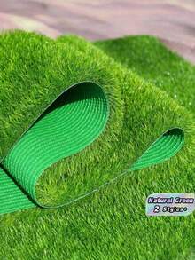 1PC Simulated Premium Extra Large Lawn Artificial Grass Green Base Realistic Lifelike Texture Like Nature Gift For Garden Yard Balcony Instant Create Relaxing Holiday Vibe Rustic Living No Need Mowing Durable Low Maintenance Turf Mat - Premium green/green background - View 1