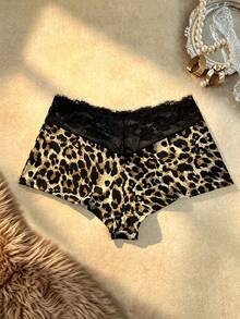 Bare Chapter 1pc Fashion Sexy Lace Patchwork Hipster Panties Black Summer - Multicolor - View 2