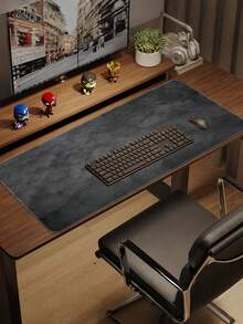1 PAK Alas Meja Gaming Marmer Abu-abu Besar - Alas Mouse Ekstra Lebar untuk Keyboard Mekanik PC Kantor, Alas Karet Anti Selip Permukaan Ergonomis Halus dan Tahan Air untuk Gamer Mudah Dibersihkan - warna-warni - View 3
