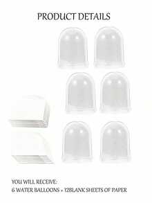 6-Piece/2 Pieces DIY Plastic Snowball Photo Frame Set - Transparent Dome, Heart-Shaped Cutout, Stable Base, Suitable For Year-Round Crafting - Christmas/Valentine's Day/Easter/Party Gifts, Create Beautiful Keepsakes - multicolor - View 14