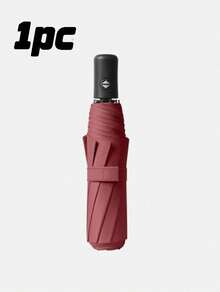 1PC Lightweight Folding Umbrella - Compact Travel Umbrella Automatic Open Close Windproof Umbrellas With 8 Strong Ribs - Multicolor - View 9