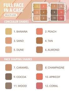 SHEGLAM All About That Face Palet Wajah Multifungsi-Vanilla Sculpt Merek Kecantikan Kosmetik Makeup Untuk Wanita Dan Anak Perempuan - Vanilla Sculpt - View 3