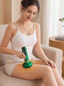 JMMO Electric Cupping Massage Device, Rechargeable Heating Scraping Therapy Massager With Adjustable Suction For Body Relaxation - Multicolor - View 4