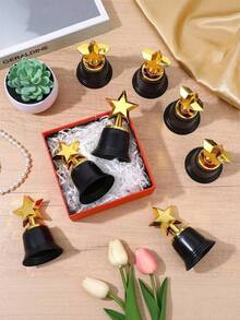 Graduation Gifts 12/20/30 Pcs Mini Gold Star-Shaped Plastic Trophy, Perfect For Back-To-School Season, Graduation Gifts,Sports Events, And Award Ceremonies. Made Of Plastic, This Star-Shaped Trophy Is Ideal For Awards, Five-Pointed Star Trophies - Multicolor - View 4