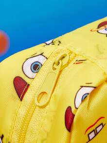 SpongeBob SquarePants | SHEIN 卡通海綿角色尼龍收納袋套組，2入可愛多用途收納袋，適用於衛生棉、化妝品和小配件，便攜式，適合女孩與學生 - 彩色 - 查看 10