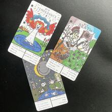 MINKOJA Hand-Drawn Style Tarot Deck For Daily Reflection & Personal Insight, Intuitive Learning System For Beginners, Composition Notebook Aesthetics, Mindfulness Tool For Self-Discovery, Unique Stationery Inspired Gift For Summer Solstice - Multicolor - View 3