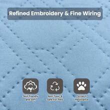 Extra Large Pet Cooling Mat - Ultra Soft Moisture-Wicking Surface | Instant Cooling All-Day Comfort | Keeps Pets Cool All Summer! - Suitable For Small, Medium, And Large Cats & Dogs, 5 Sizes Available - Blue - View 6