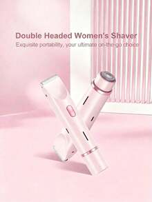 2-In-1 Electric Shaver For Women, Rechargeable And Portable, Suitable For Wet And Dry Use. Perfect For Trimming And Shaving Hair On Arms, Legs, Underarms, Bikini Line, And Facial Hair Including Lip, Chin And Neck. Features Adjustable Head For Smooth - multicolor - View 13