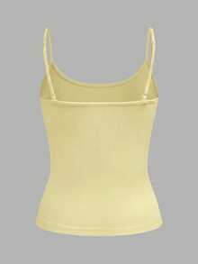 SHEIN EZwear 女款 3 件組 素色復古波點短版性感修身背心上衣 夏季款 - 彩色 - 查看 8