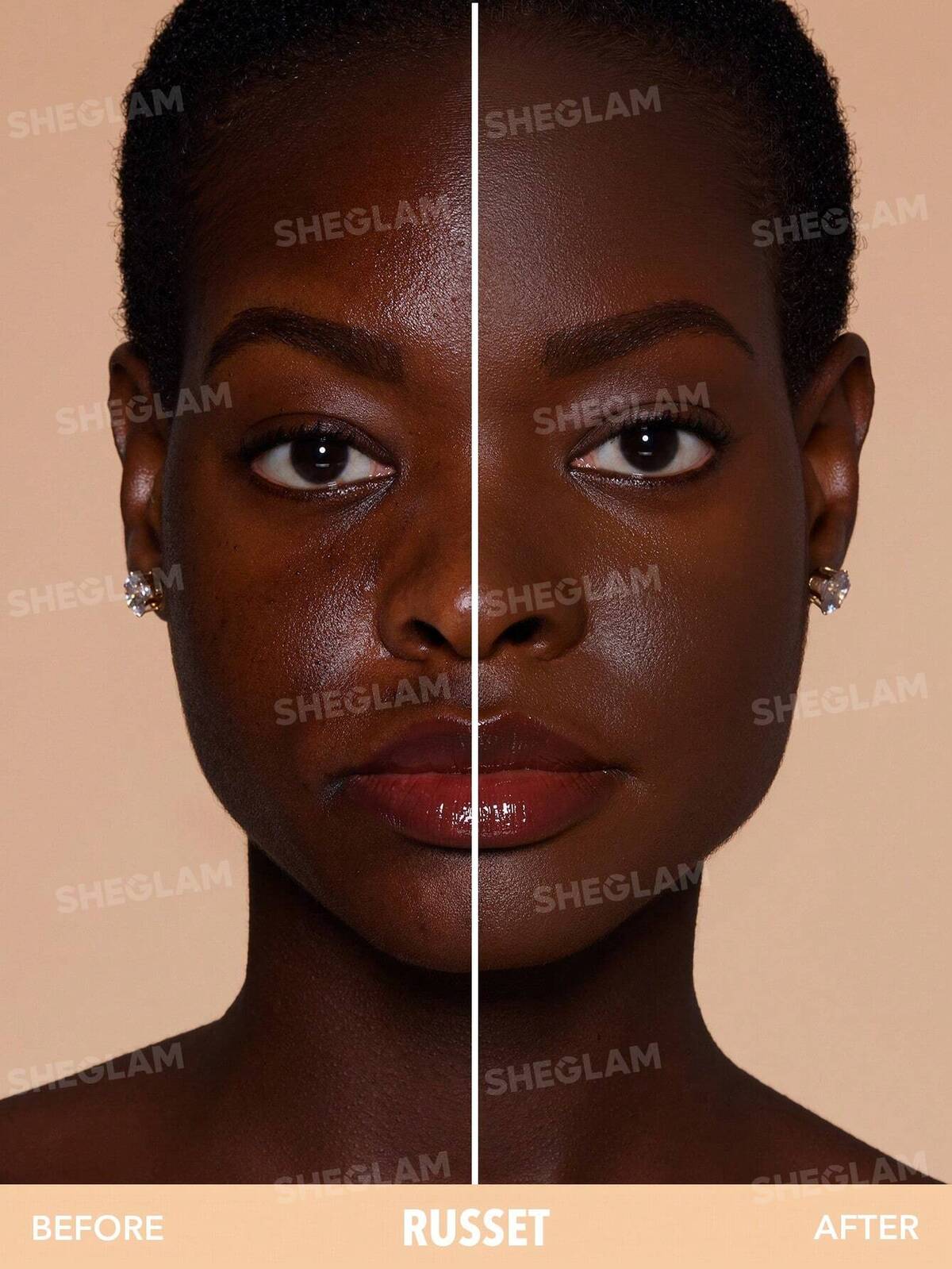 Skin-Focus High Coverage Powder Foundation-Russet