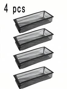 4 buah Penutup Ventilasi Lantai Jaring Filter, Penutup Saringan Ventilasi Udara, Penutup Saringan untuk Rumah - Hitam - View 8