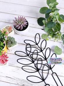 2/4 Units Outdoor/Indoor Potted Plant Climbing Rack, Green Ivy And Potted Plant Flower Arrangement Rack, Garden Plant Climbing Rack - black - View 1
