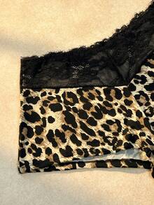 Bare Chapter 1pc Fashion Sexy Lace Patchwork Hipster Panties Black Summer - Multicolor - View 6