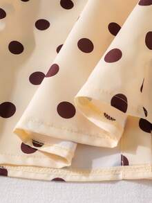SHEIN Elladie kids 3件套 白色印花長袖條紋數位印花襯衫、黑色長褲、細肩帶背心，適合春夏出遊，休閒慵懶風，初秋襯衫套裝 - 黑色 - 查看 6