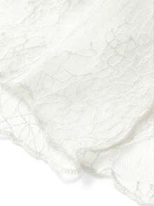 Irokai Japanese Traditional Summer Women's Kimono Yukata Accessories Lace Obi Belt - White - View 5