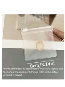 10 Buah/Set Tas Penyimpanan Perhiasan EVA, Tas Perhiasan Minimalis untuk Rumah, Hadiah untuk Hari Valentine, Kembali ke Sekolah, Perlengkapan Perjalanan - matte - View 2