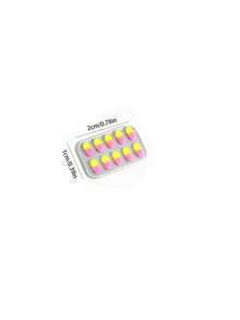 MINKOJA 1/4Pcs Miniature Simulation Pill Models For Dollhouse, Various Colors, Exquisite Workmanship And Realistic Design, Perfect For Dollhouse Decorations, DIY Ornaments And Scene Shooting Props - Multicolor - View 10